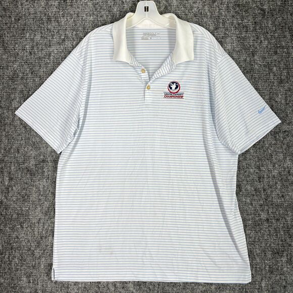 Nike Mens‎ Golf Polo Shirt Extra Large Tour Performance Dri Fit Greater Gwinnett - Picture 1 of 10